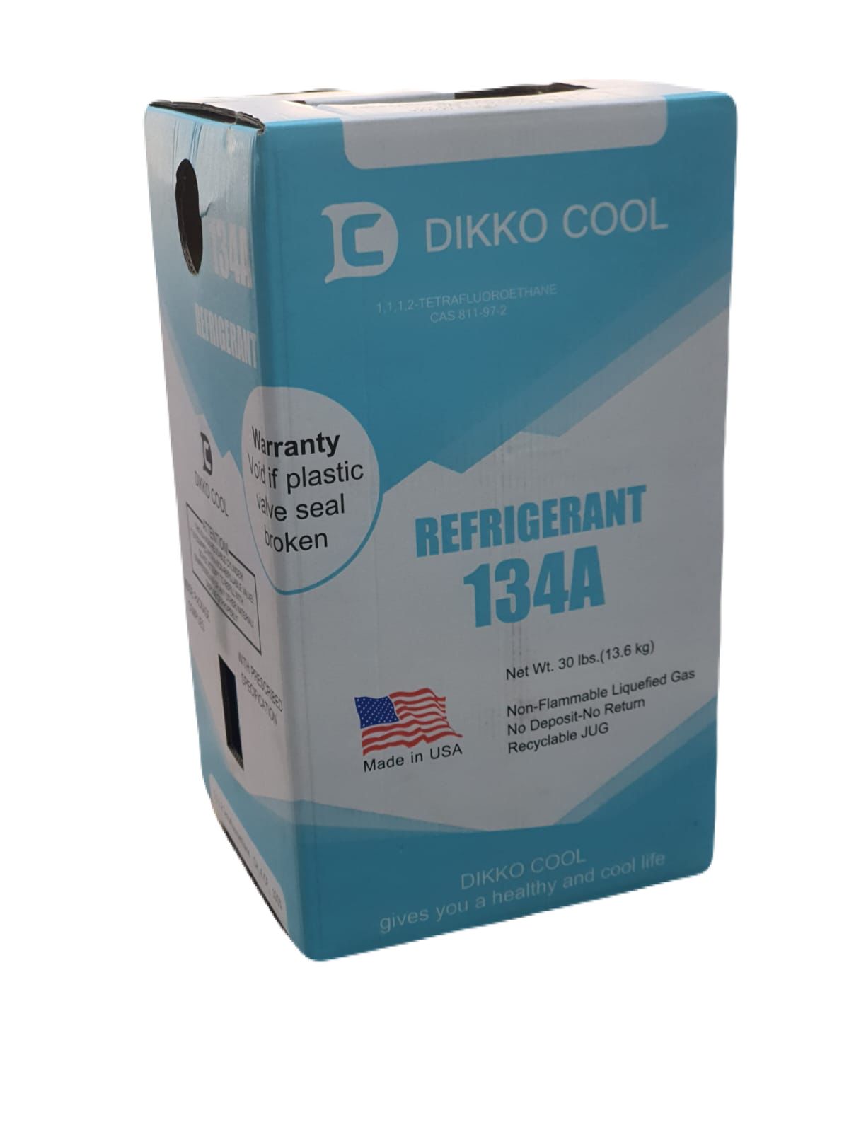 Dikko Cool R-134a Refrigerant Gas 13.6 kg Cylinder for Commercial & Automotive AC
