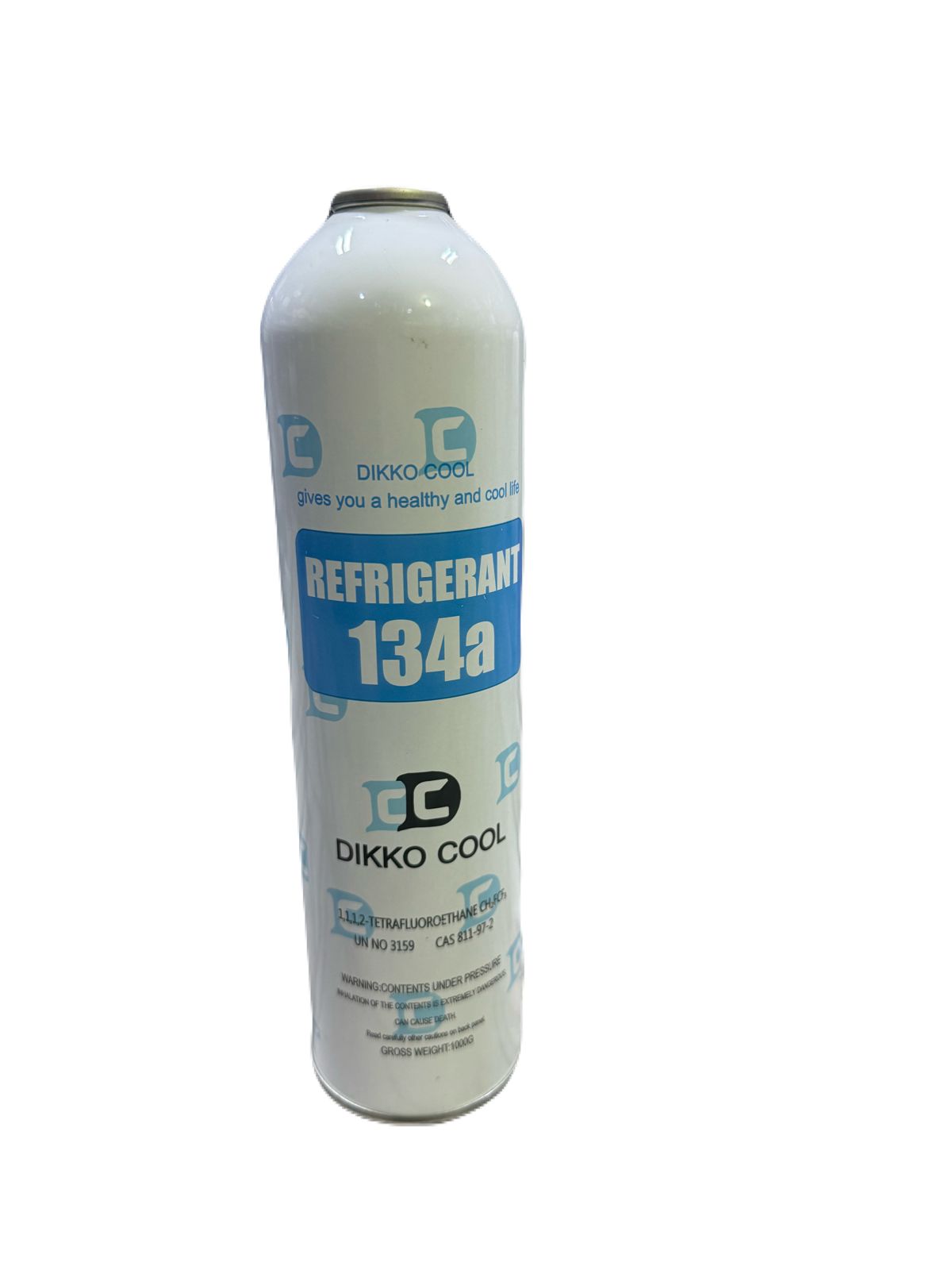 Dikko Cool R-134a Refrigerant 1000 g Canister for aotomobile AC & Refrigeration Repairs