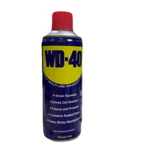 WD-40 Multi-Use Spray Made in UK – penetrating oil and rust remover.