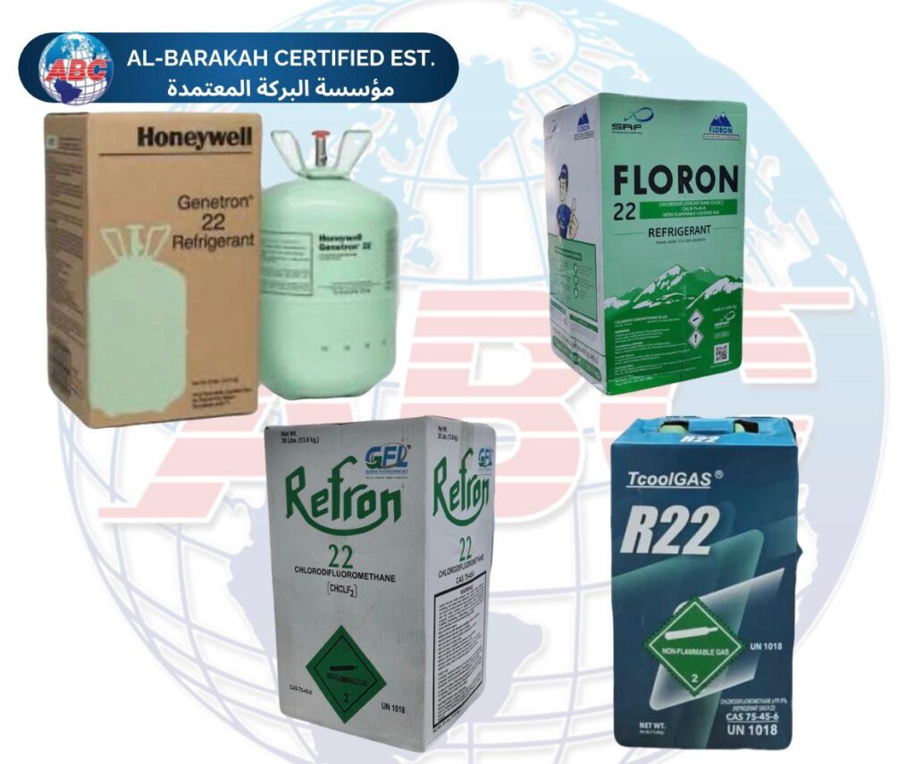 R22 refrigerant cylinder for HVAC and refrigeration servicing